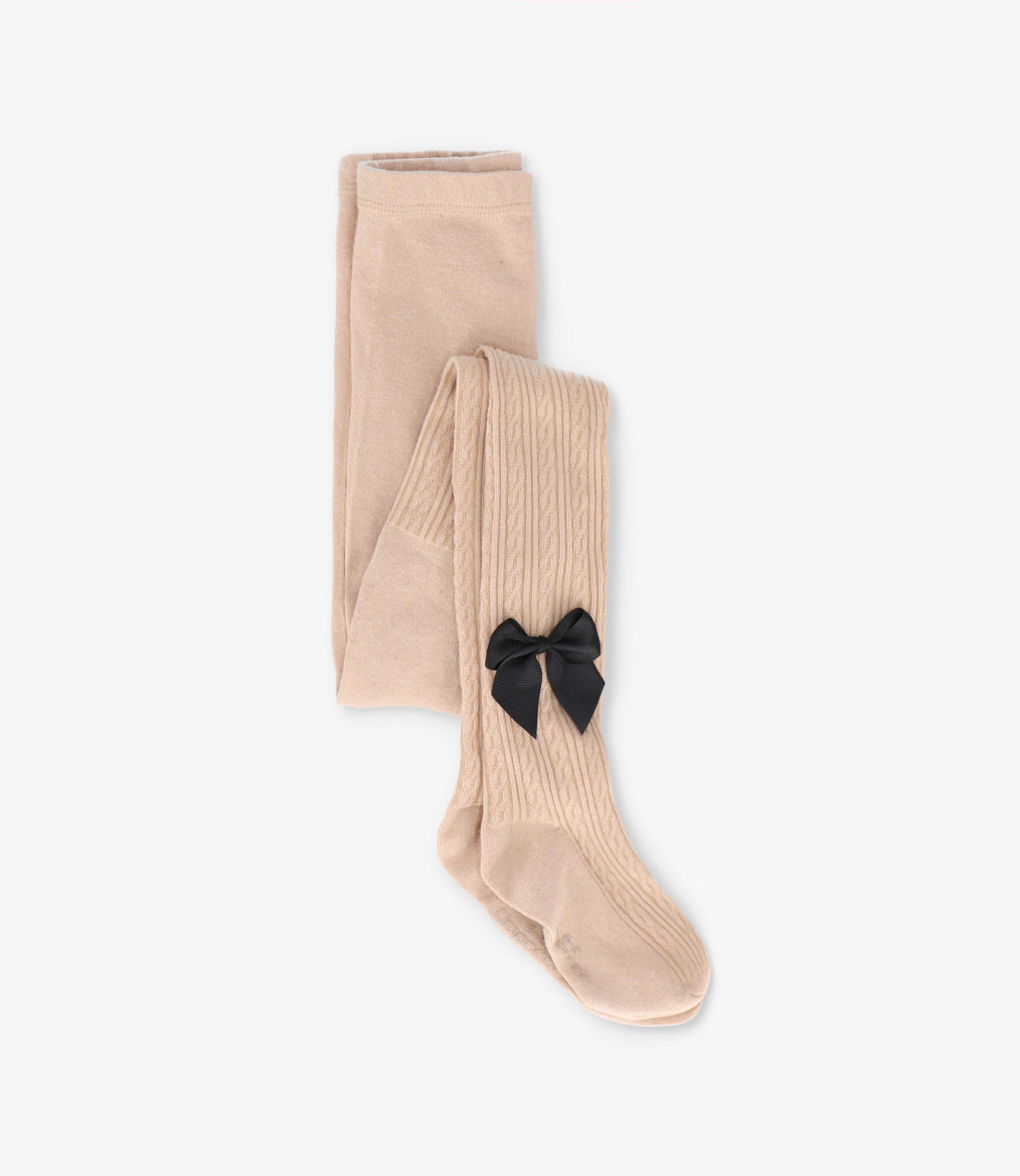 Panty niña con lazo 1-2 años / Beige