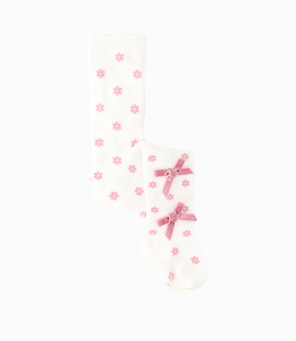 Panty recién nacida con puntos 0-6 meses / Blanco