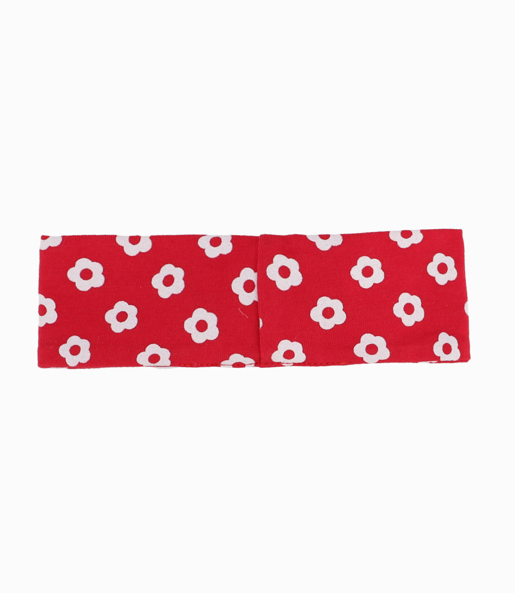 Cintillo Tela Recién Nacida Floreado Talla Única / Rojo