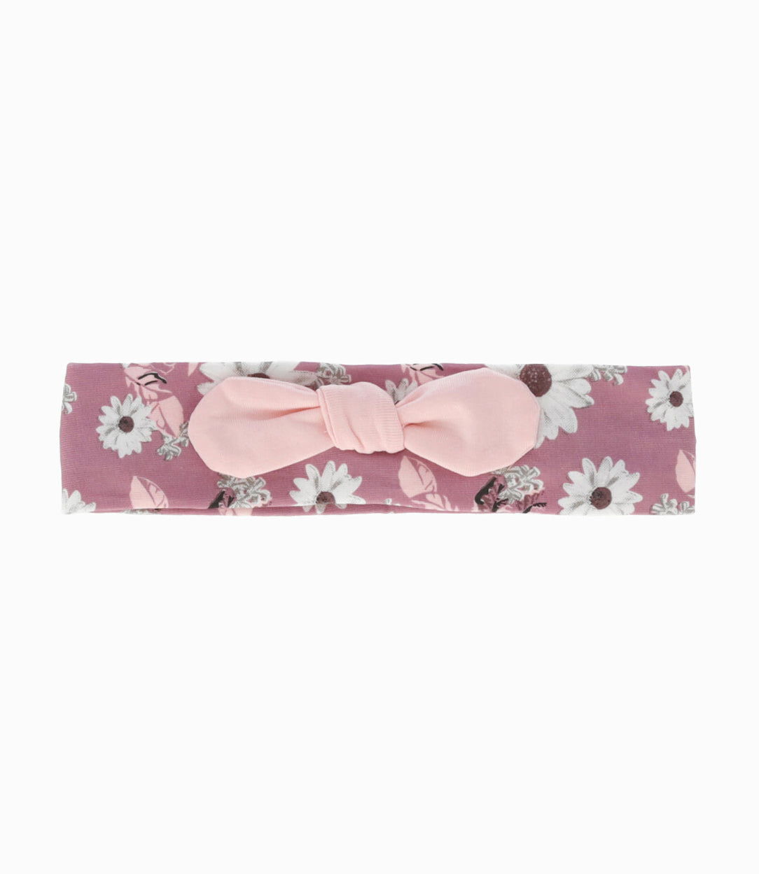 Cintillo recién nacida con lazo Talla única / Palo Rosa