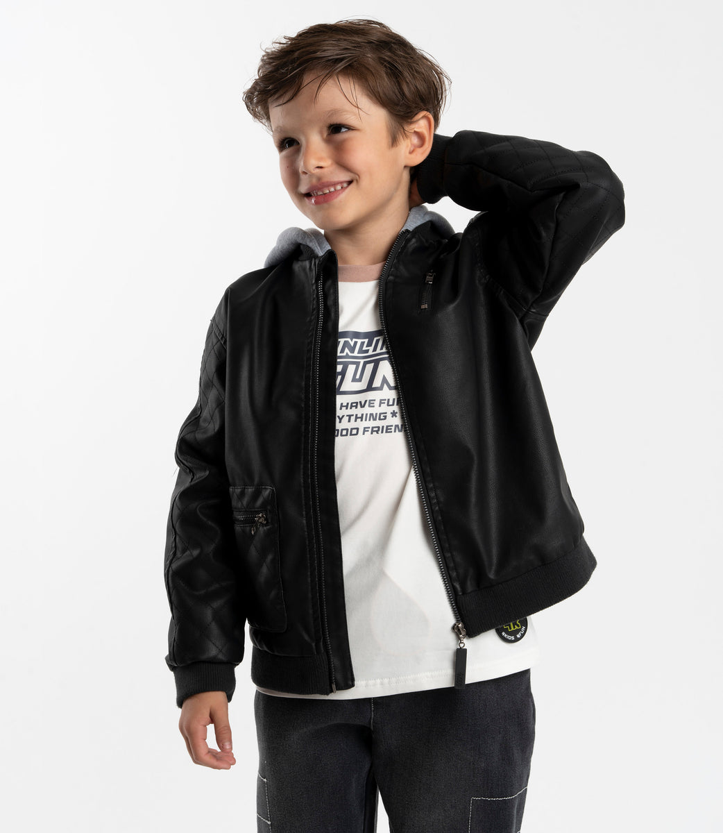 Chaqueta niño de cuero Limonada Ofertas por Cyber hasta 60%