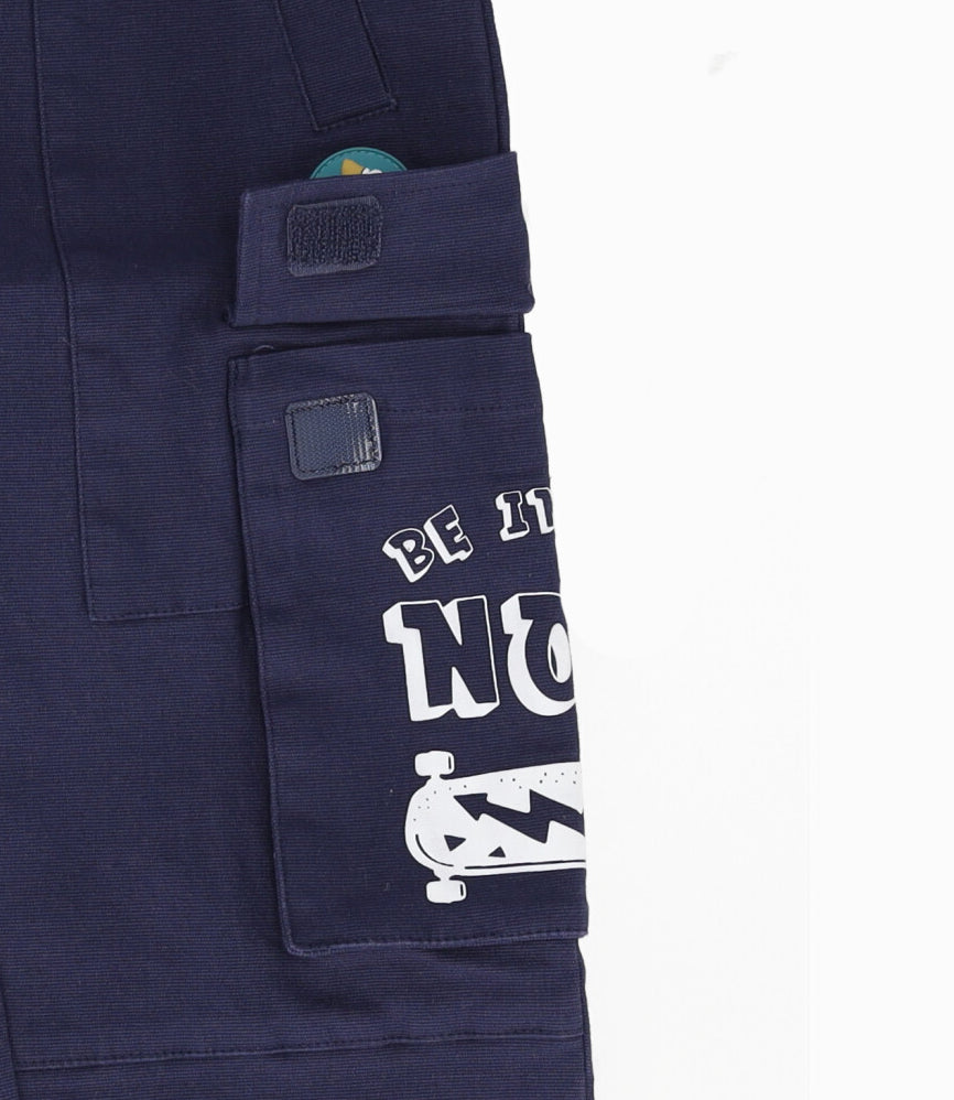 Pantalón niño cargo 2 años / Azul Marino
