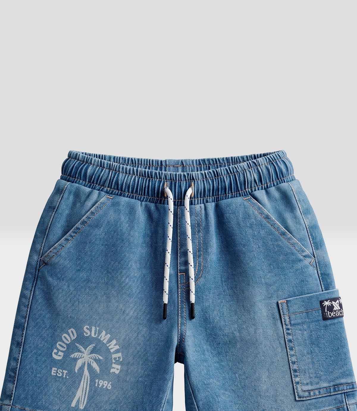 Bermuda niño denim 2 años / Celeste