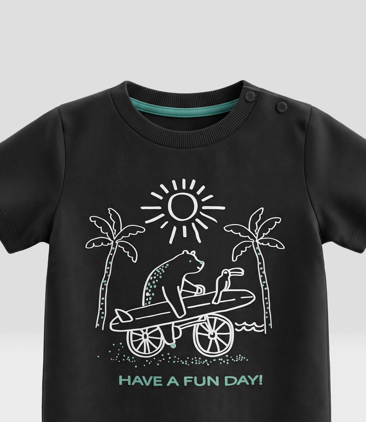 Polera bebé niño fun day 6 meses / Gris