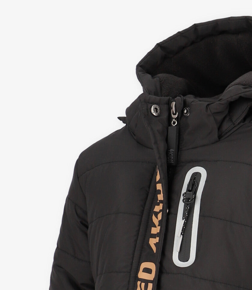 Parka bebé niño repelente al agua 6 meses / Negro