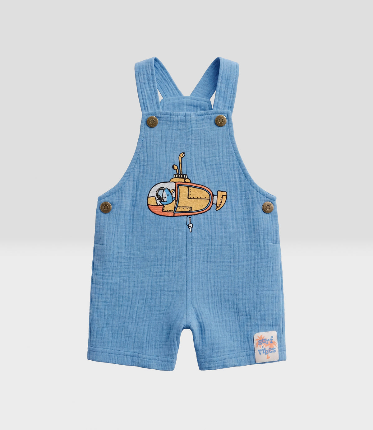 Jardinera bebé niño con polera 6 meses / Celeste