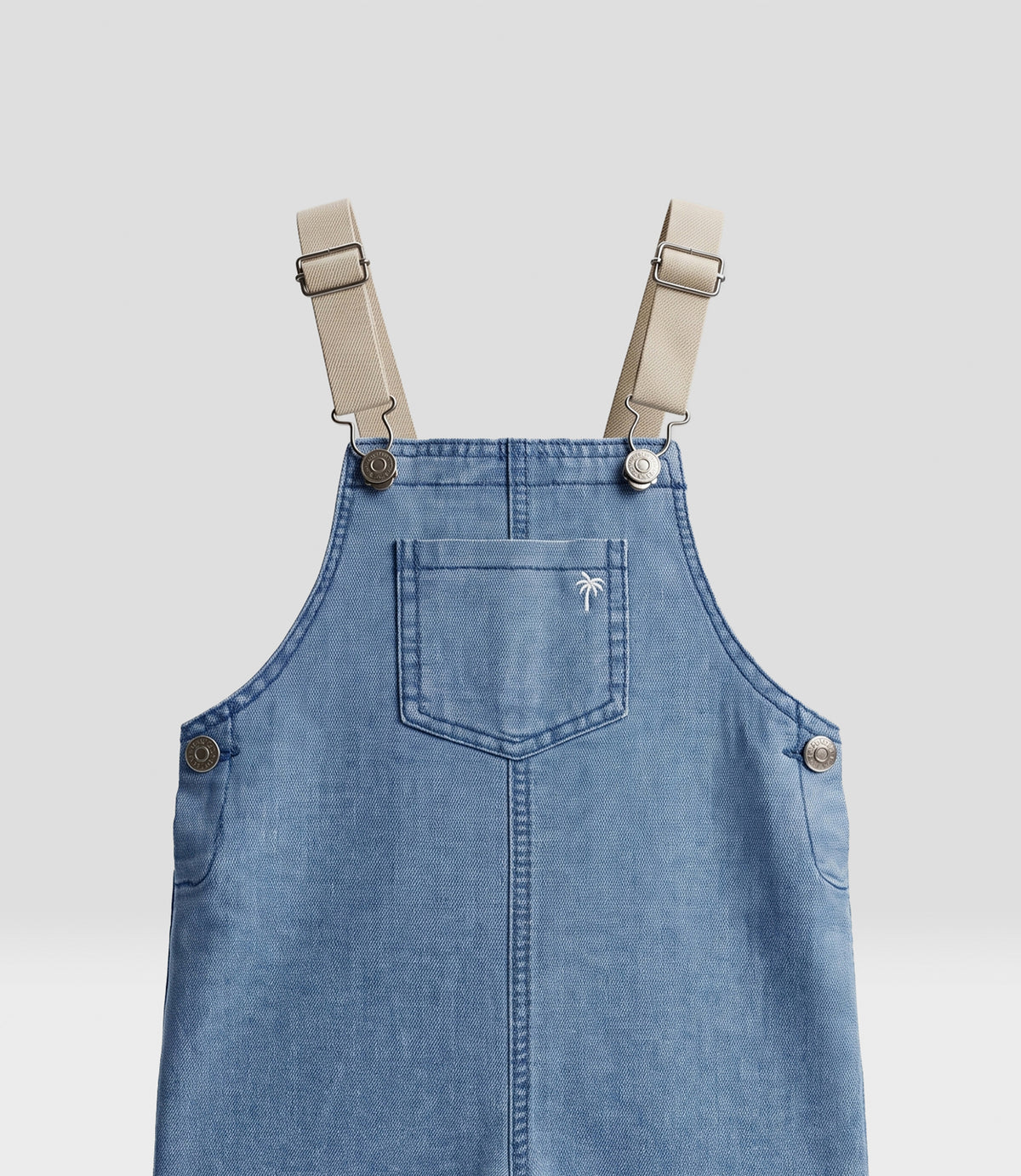 Jardinera bebé niño denim 6 meses / Celeste