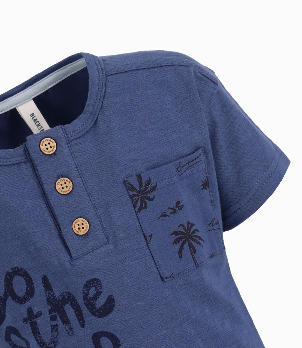 Polera Con Bolsillo Bebé Niño