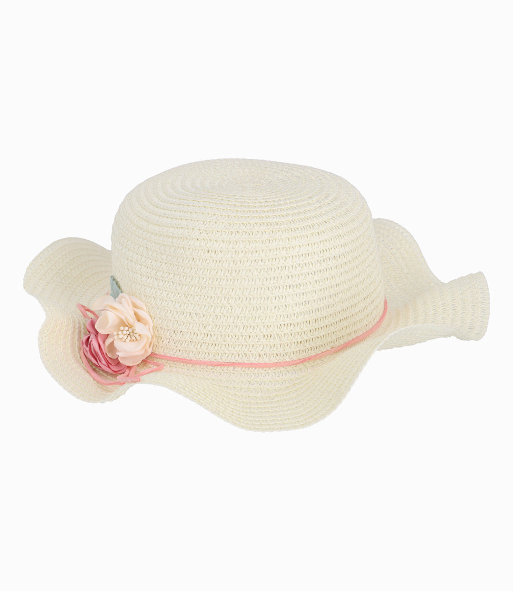 Sombrero Con Flores Niña