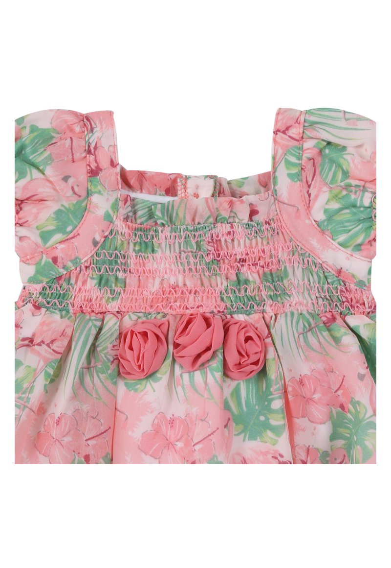 Vestido Sunset Recién Nacida Coral Limonada