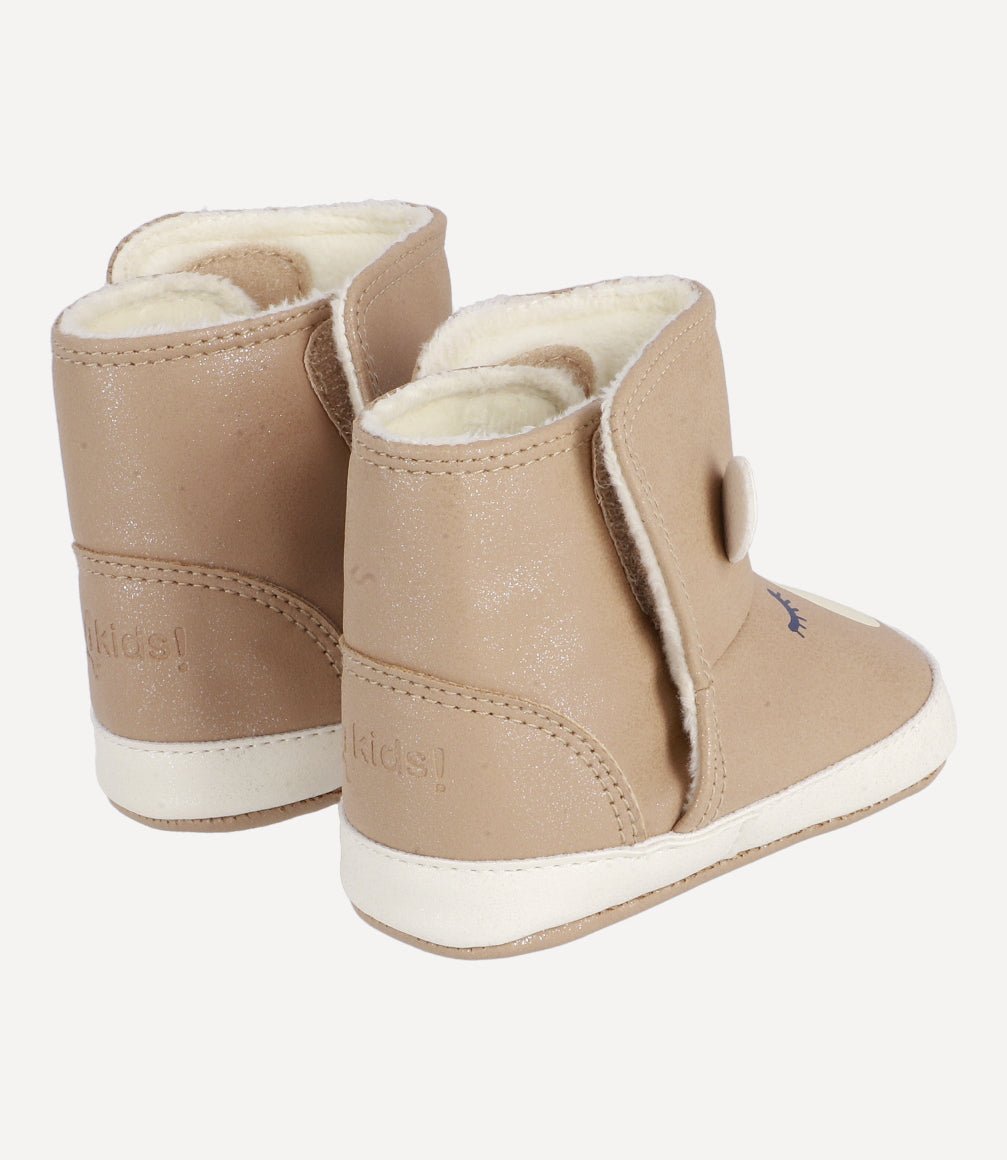 Bota Bear In The Snow Recién Nacida Camel 4 Kids