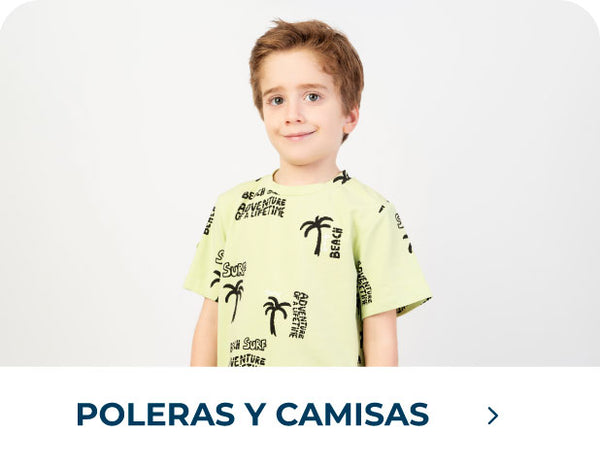 Ofertas poleras y camisas niño