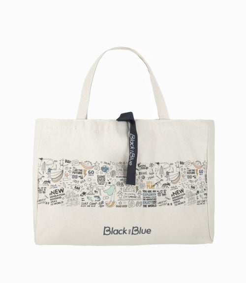 Eco-Bag Black and Blue Grande