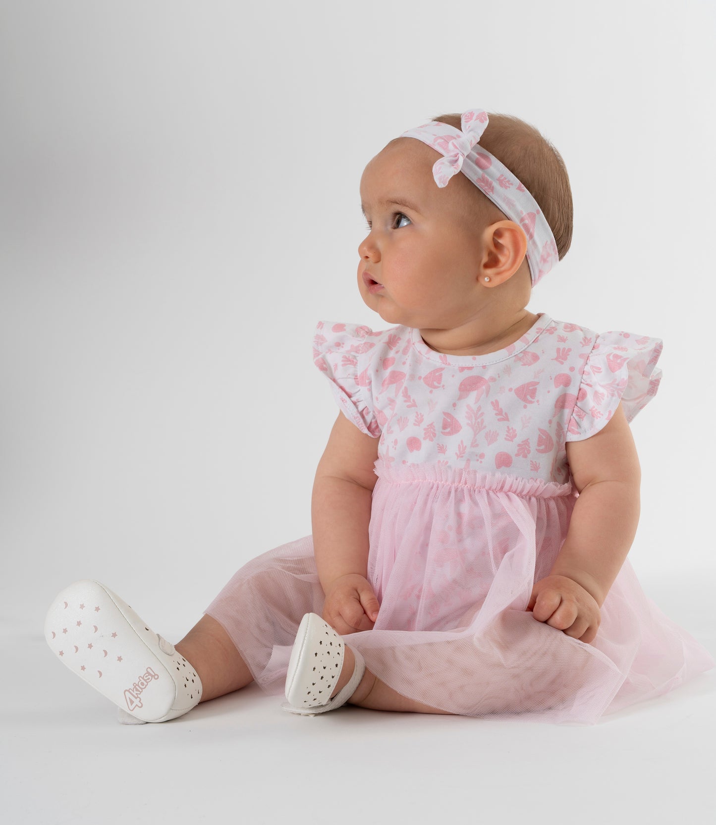 Vestido recién nacida con tul