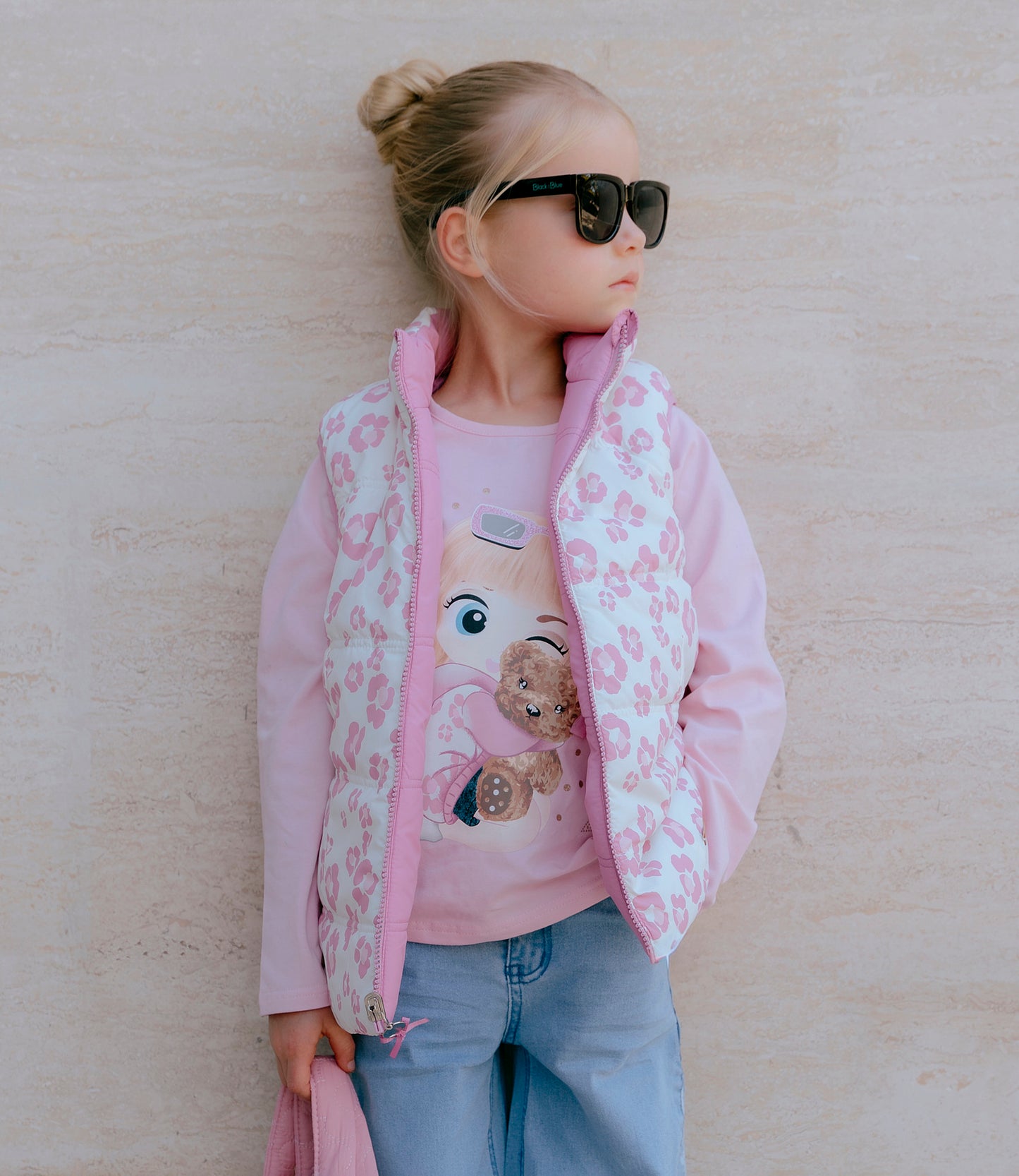 Parka niña reversible