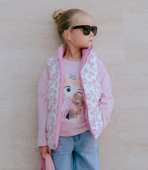 Parka niña reversible