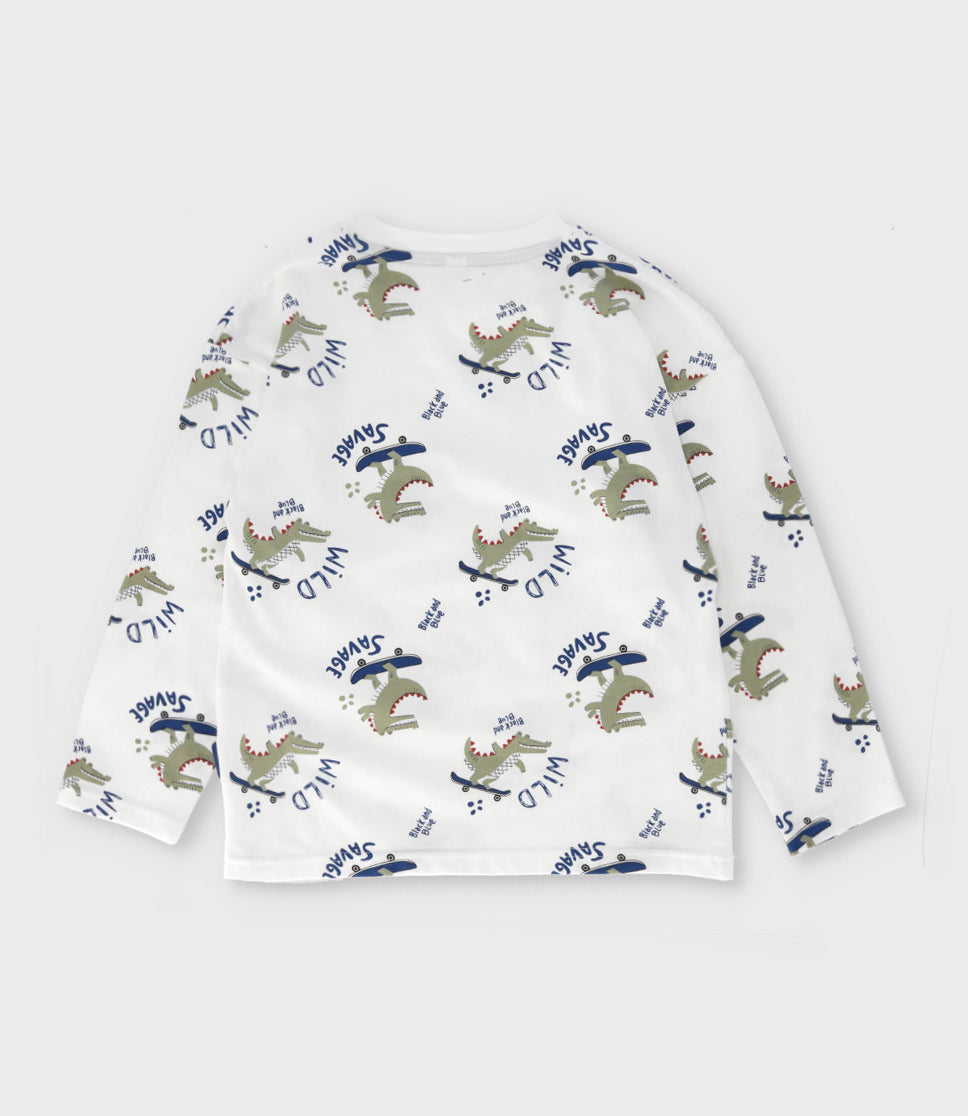 Polera niño wild 2 años / Blanco