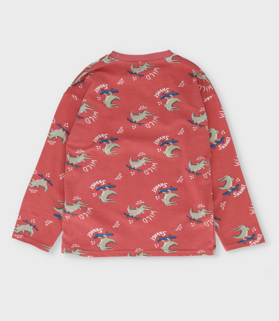 Polera niño wild 2 años / Café
