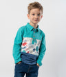 Polera niño con hojas