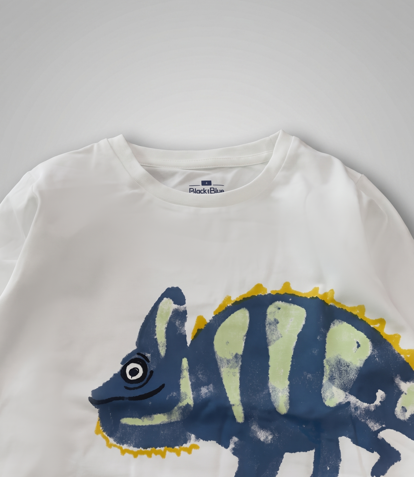 Polera niño con camaleones 2 años / Crudo