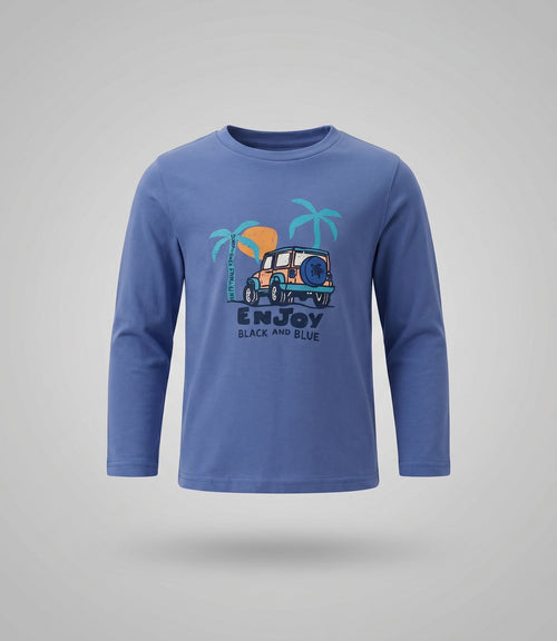 Polera niño enjoy 2 años / Azul