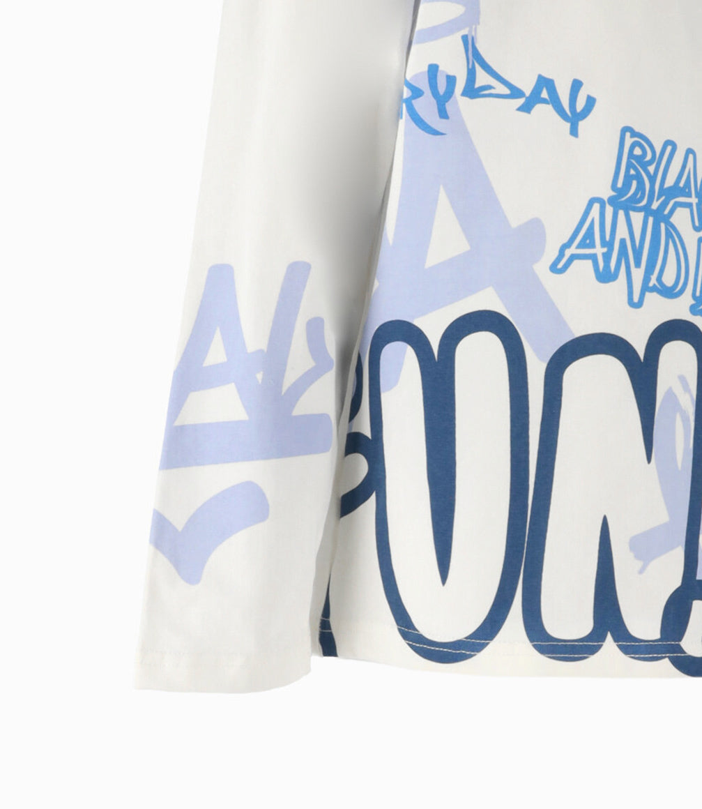 Polera Niño Con Grafitis
