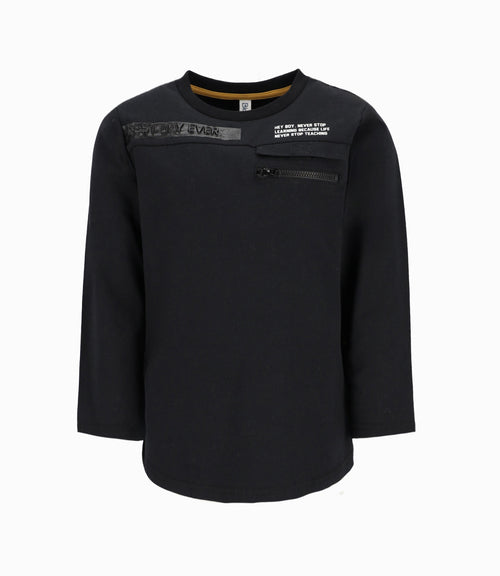 Polera Niño Con Estampado 2 años / Negro