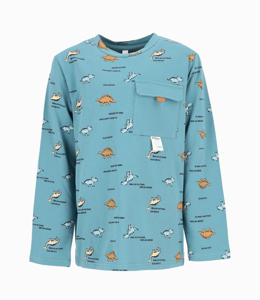 Polera niño con dinosaurios 2 años / Petróleo