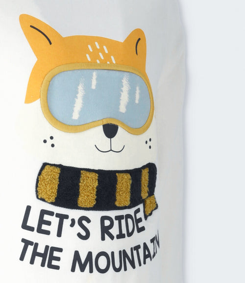 Polera niño con diseño 2 años / Blanco