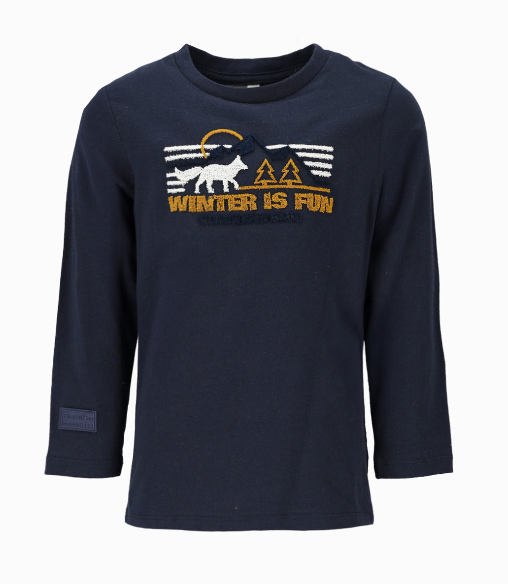 Polera niño con diseño 2 años / Azul Marino