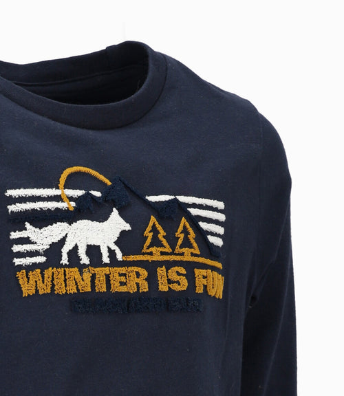 Polera niño con diseño 2 años / Azul Marino