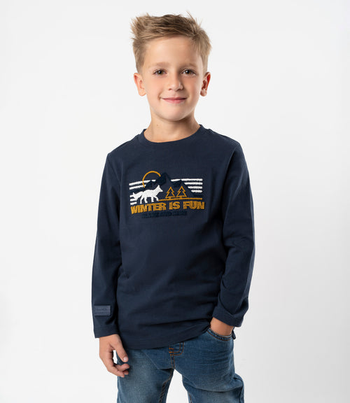 Polera niño con diseño 2 años / Azul Marino