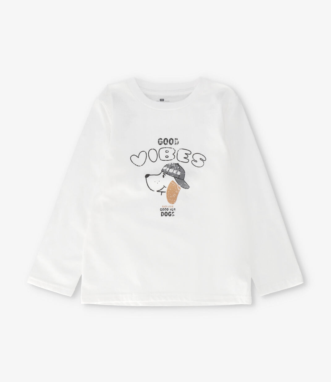 Polera niño good vibes 2 años / Crudo