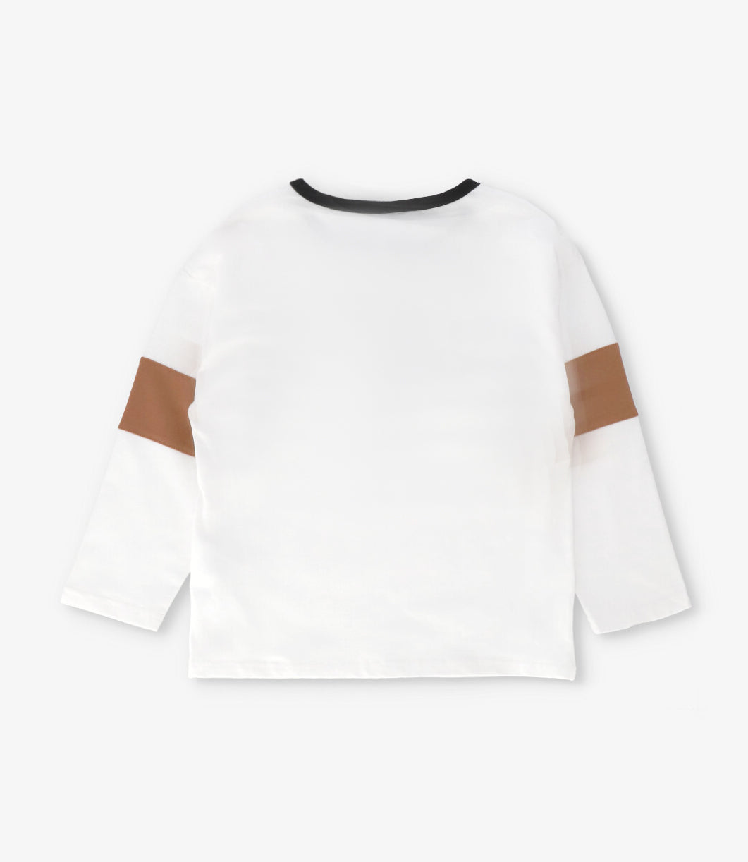 Polera niño good vibes 2 años / Crudo