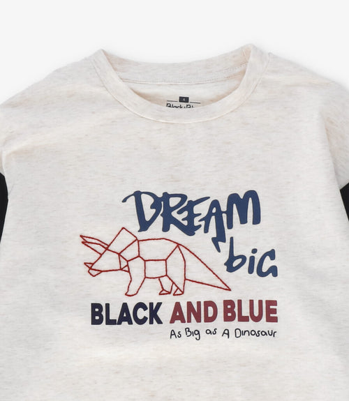 Polera niño dream big 2 años / Crudo