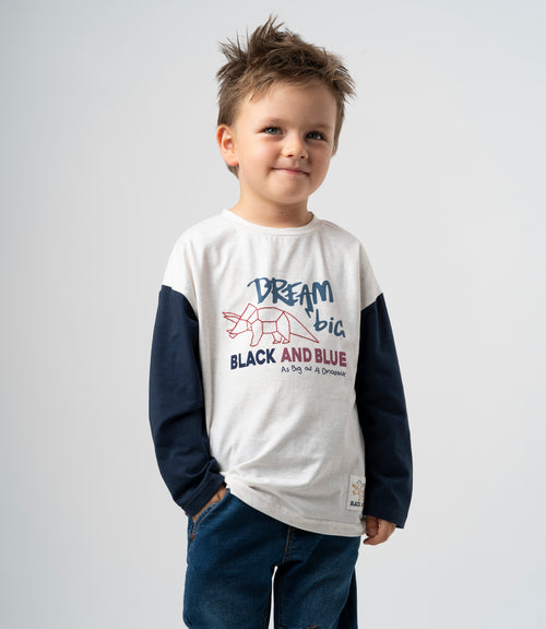 Polera niño dream big 2 años / Crudo