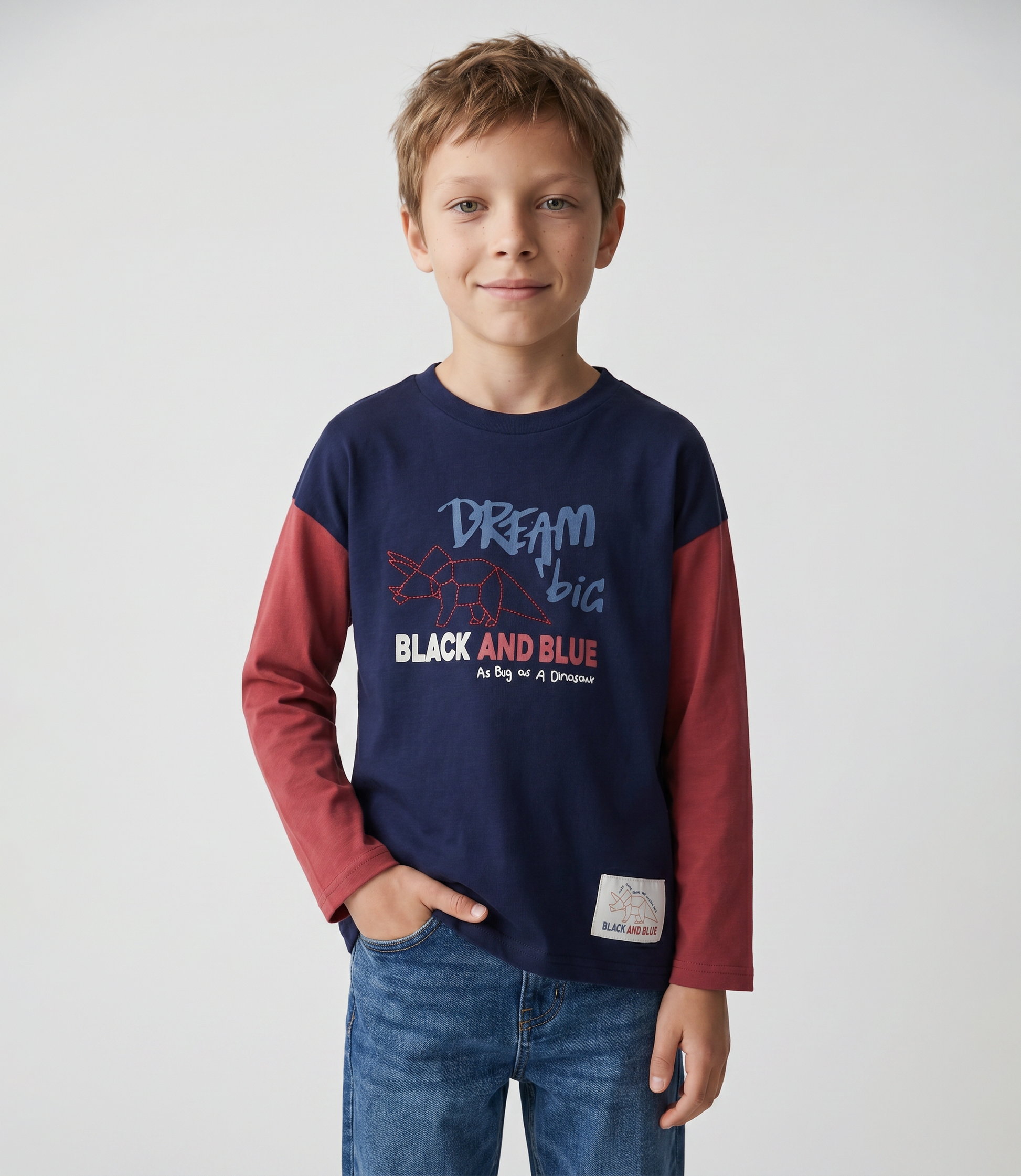 Polera niño dream big 2 años / Azul