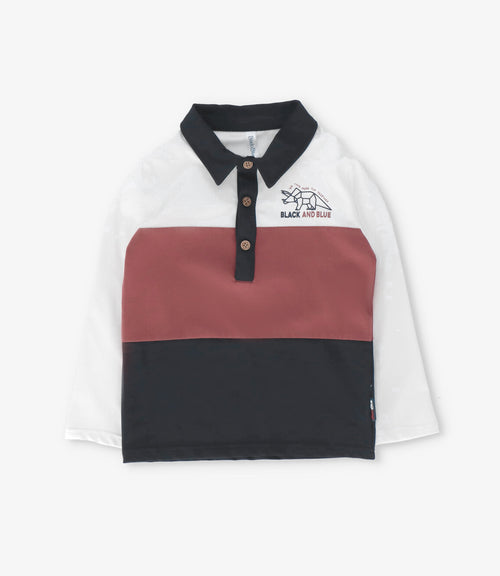 Polera niño con cuello 2 años / Crudo