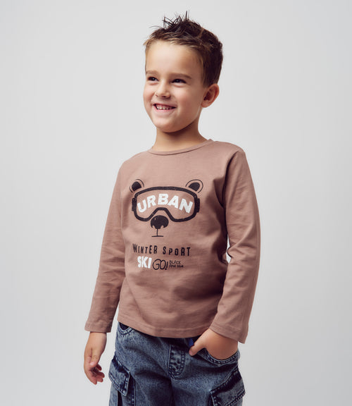 Polera niño urban 2 años / Café