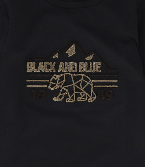 Polera niño con diseño 2 años / Negro