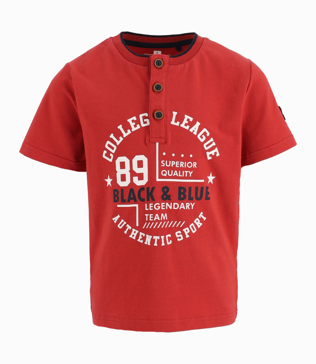 Polera Niño Básica 2 años / Rojo