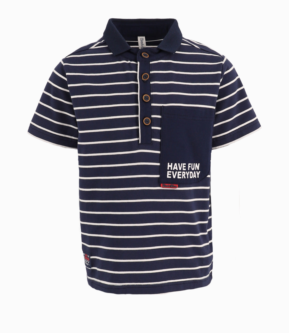 Polera Niño De Ocasión 2 años / Azul Marino