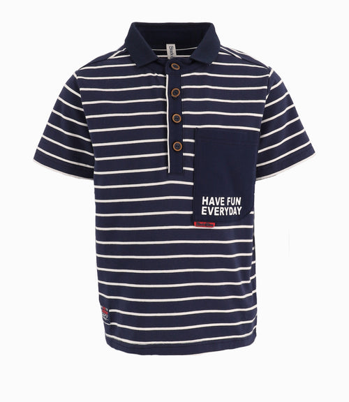 Polera Niño De Ocasión 2 años / Azul Marino
