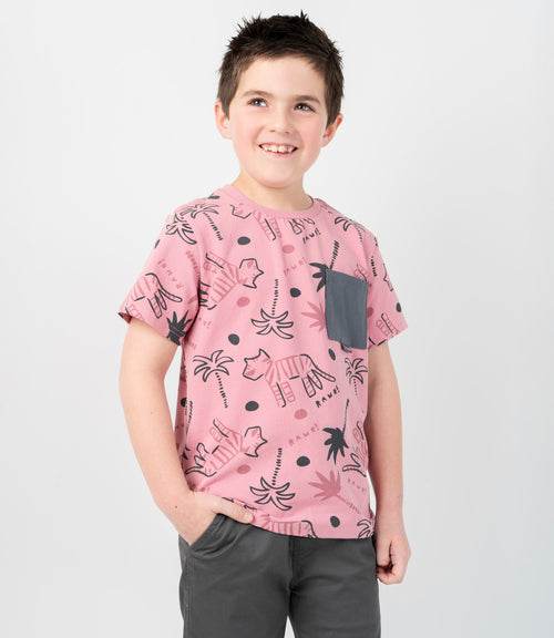 Polera niño con estampado 2 años / Rosado