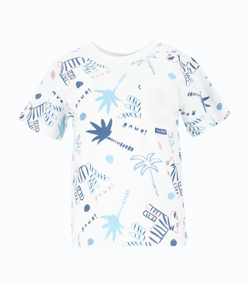 Polera niño con estampado 2 años / Blanco