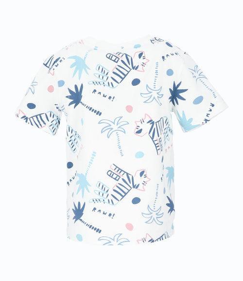 Polera niño con estampado 2 años / Blanco