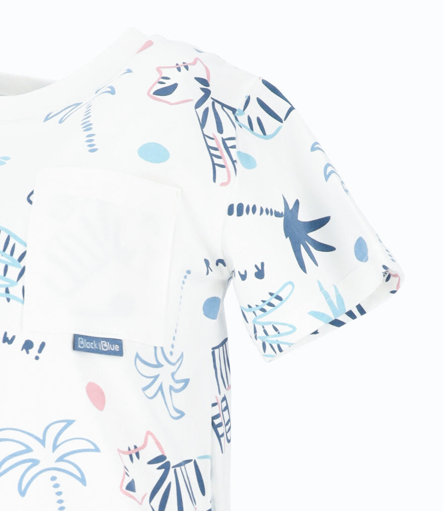 Polera niño con estampado 2 años / Blanco