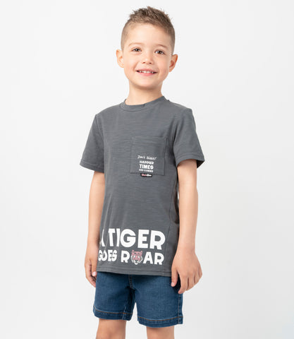 Polera niño long fit