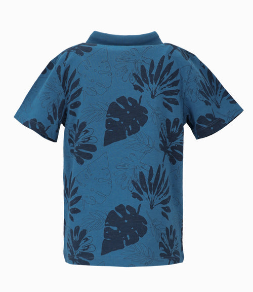 Polera niño con palmeras 2 años / Azul