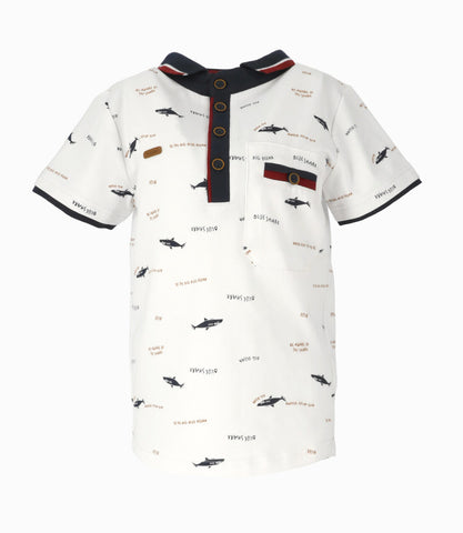 Polera niño con tiburones